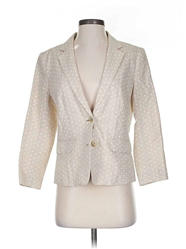 Pre-owned Banana Republic Factory Store Blazer Jacket In White
