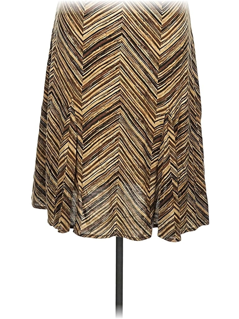 Pre-owned Tommy Bahama Silk Skirt In Gold