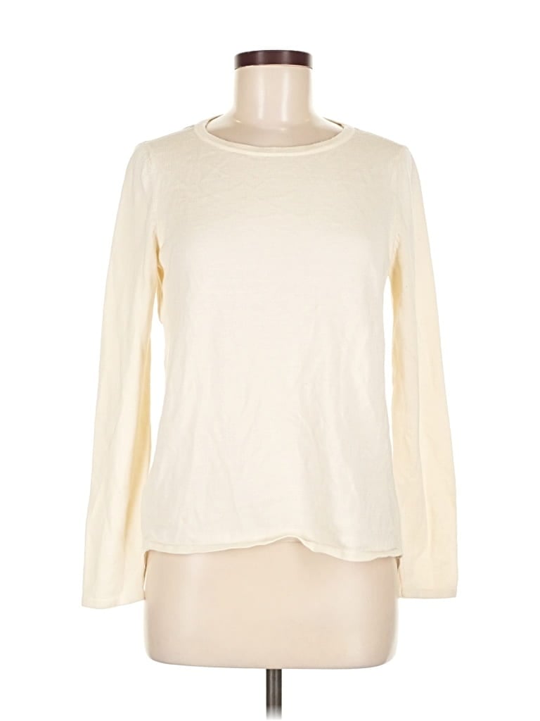 Pre-owned Ann Taylor Sweatshirt In White