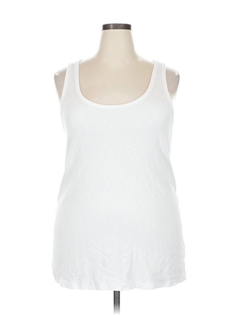 Pre-owned Aerie Tank Top White Halter Neckline Tops