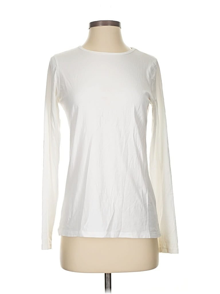 Pre-owned Coolibar Long Sleeve T-shirt In White