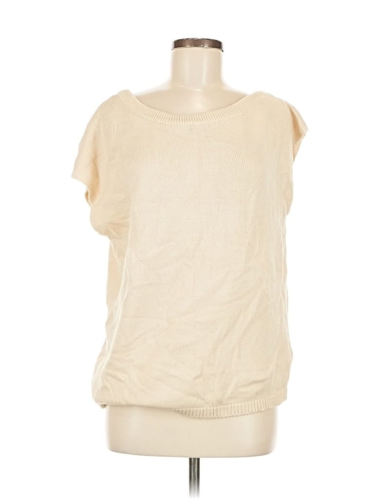 Pre-owned Unbranded Pullover Sweater In White