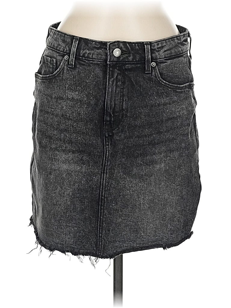 Pre-owned Old Navy Denim Skirt In Gray