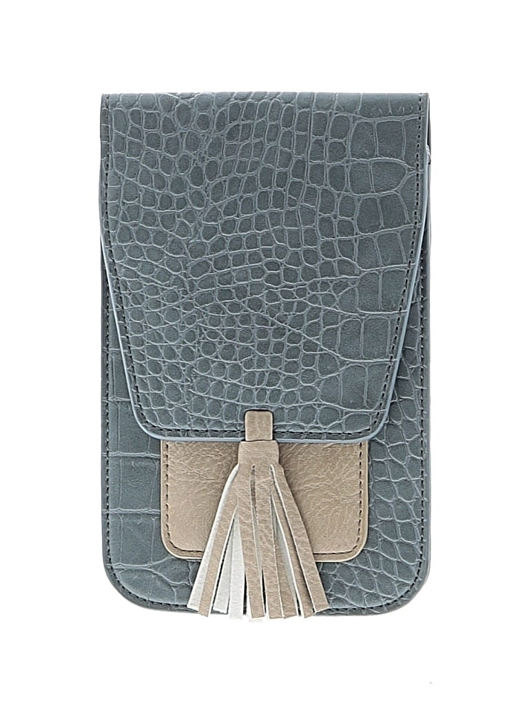 Pre-owned Unbranded Leather Wallet In Blue