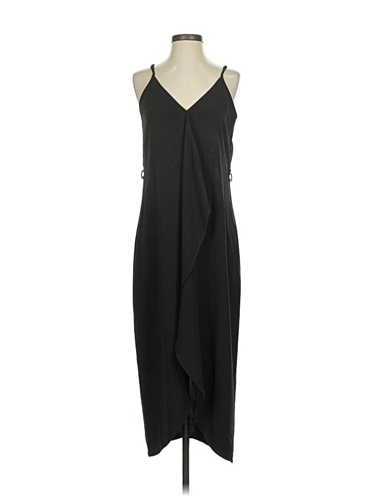 Pre-owned Olivia Grey Cocktail Dress In Black