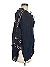 Topshop 100% Polyester Blue 3/4 Sleeve Blouse Size 2 - photo 4