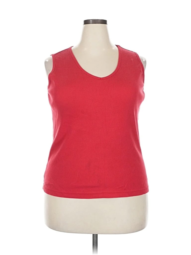Pre-owned Fashion Bug Sleeveless T-shirt In Red