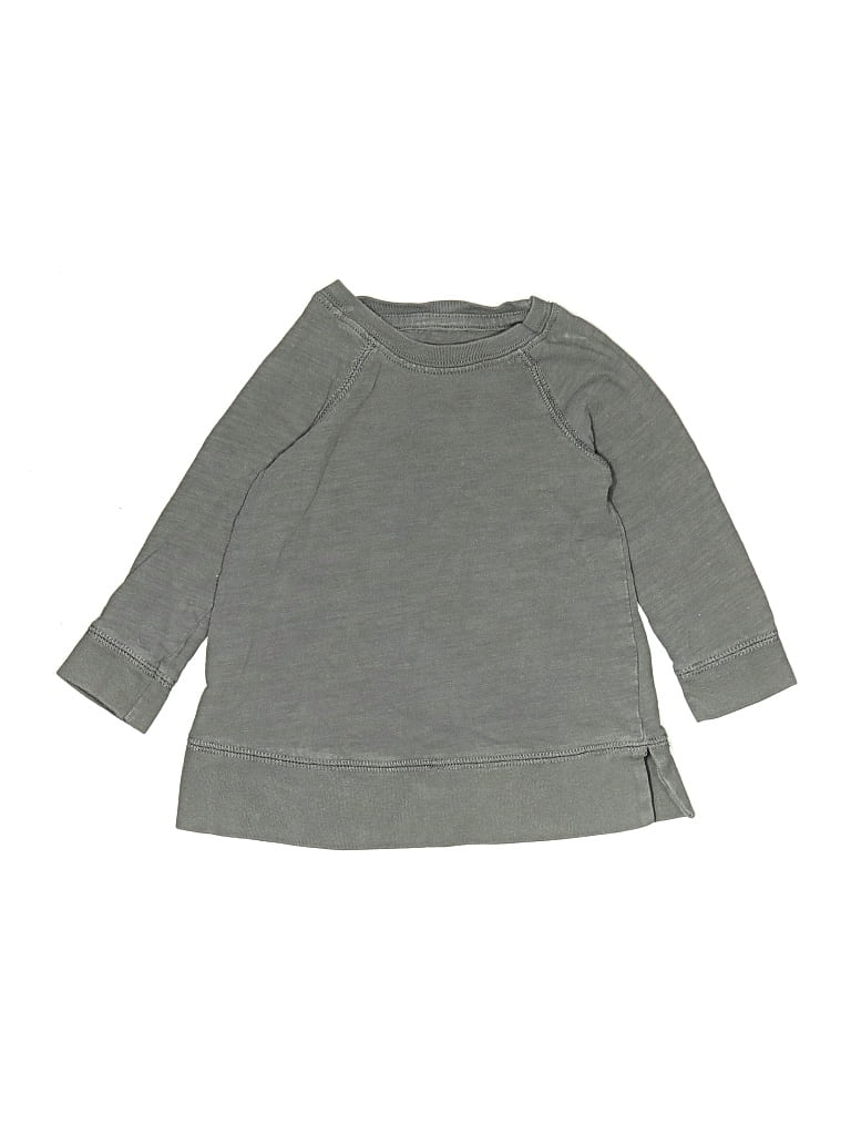 Pre-owned Primary Clothing Babies' 3/4 Sleeve T-shirt In Gray