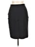 Ecru Solid Black Formal Skirt Size 12 - photo 2