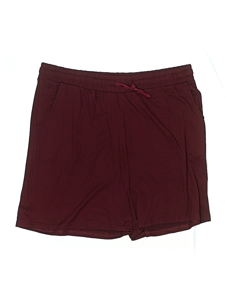 Pre-owned Real Essentials Athletic Shorts In Burgundy