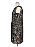 Halo 100% Polyester Animal Print Black Cocktail Dress Size L - photo 5