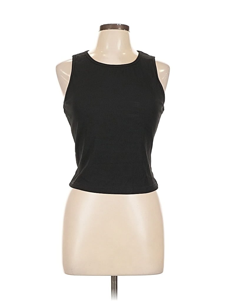 PRETTYGARDEN Pre-owned Sleeveless T-shirt In Black