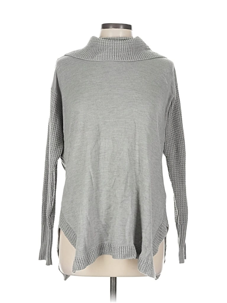 Pre-owned Venus Turtleneck Sweater In Gray