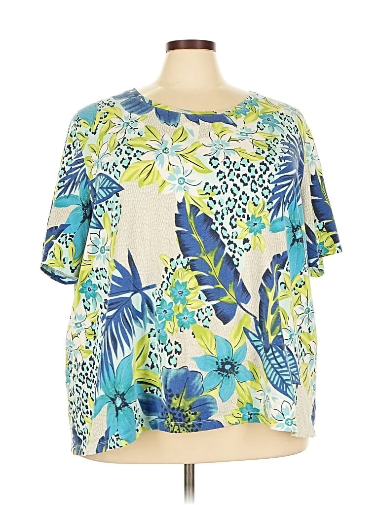 Pre-owned Liz & Me Short Sleeve T-shirt In Blue