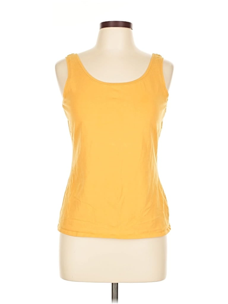 Click to view more detailed imagery on our partner's website Pre-owned Nic + Zoe Sleeveless T-shirt In Yellow
