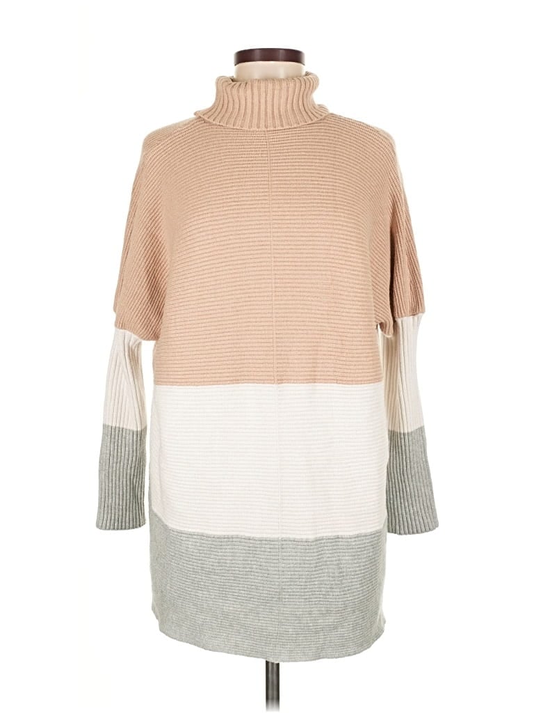 Pre-owned Unbranded Turtleneck Sweater In Brown