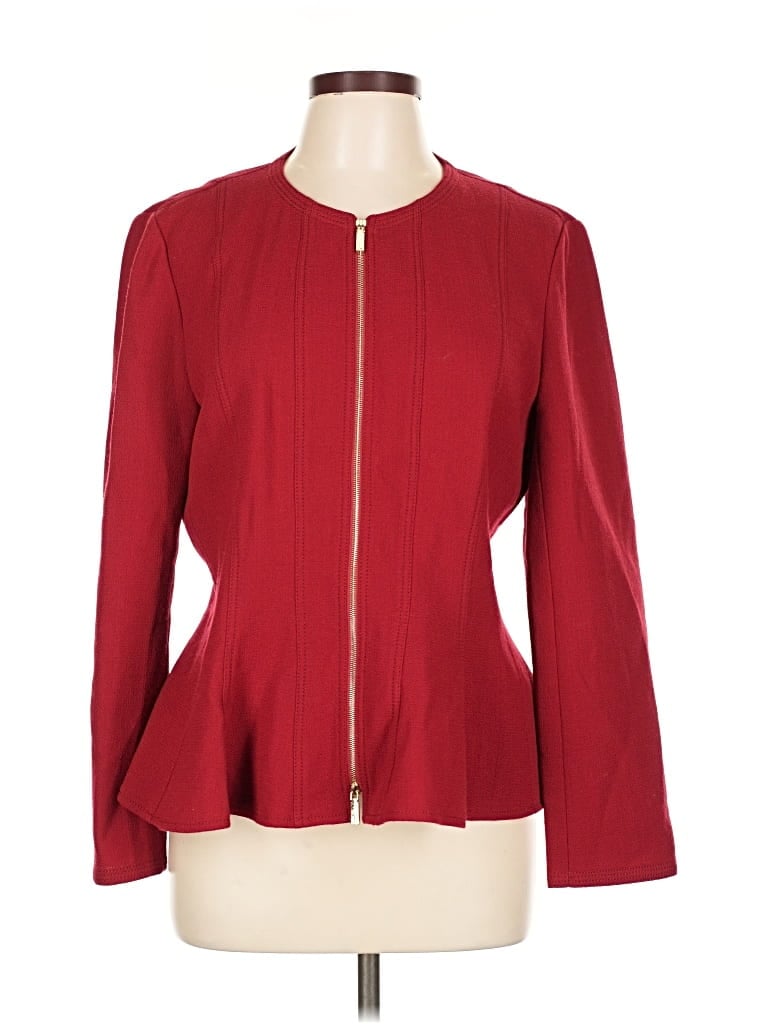 Pre-owned Lafayette 148 Kimono In Burgundy