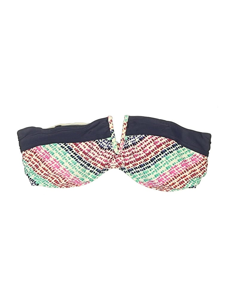 ATHLETA Pre-owned Swimsuit Top Blue Tweed Pattern Swimwear