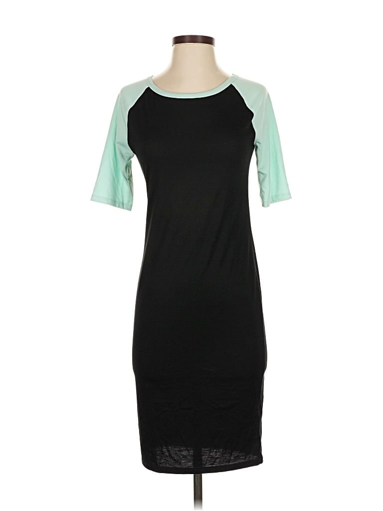 Pre-owned Lularoe Casual Dress In Black