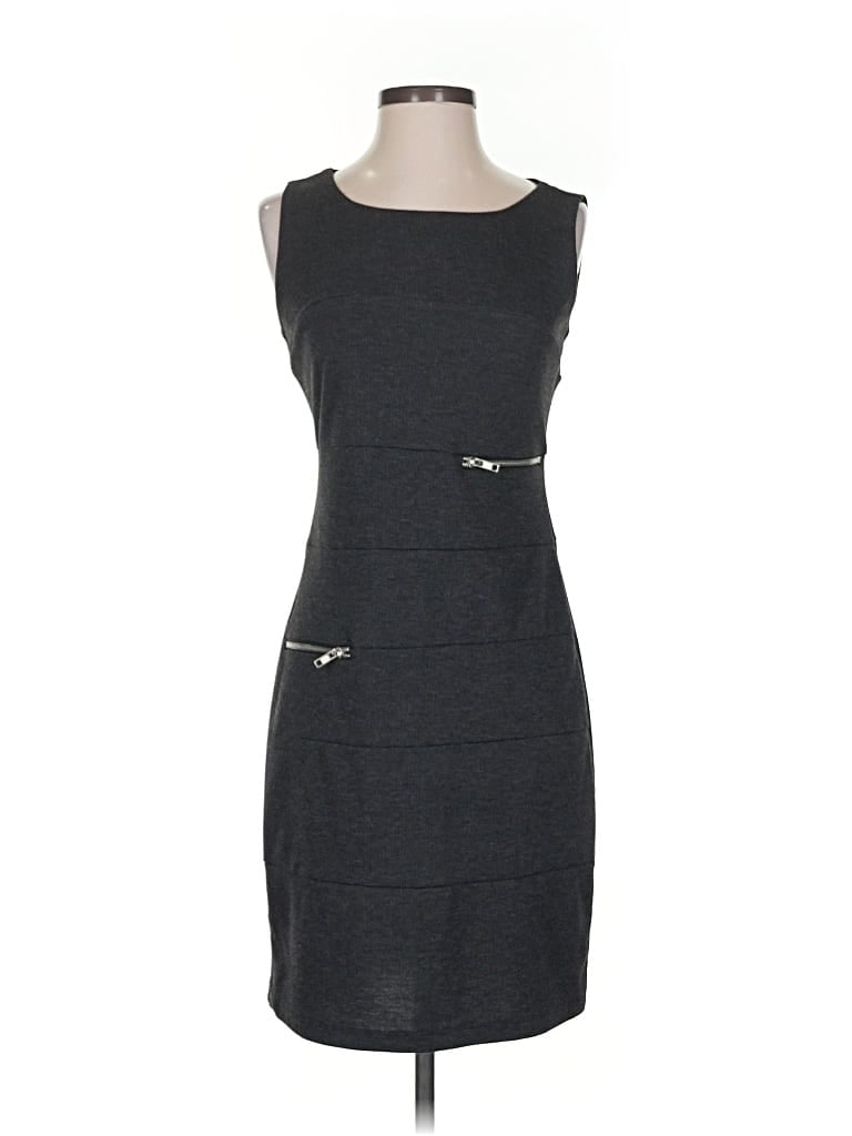 Pre-owned En Focus Studio Casual Dress In Gray