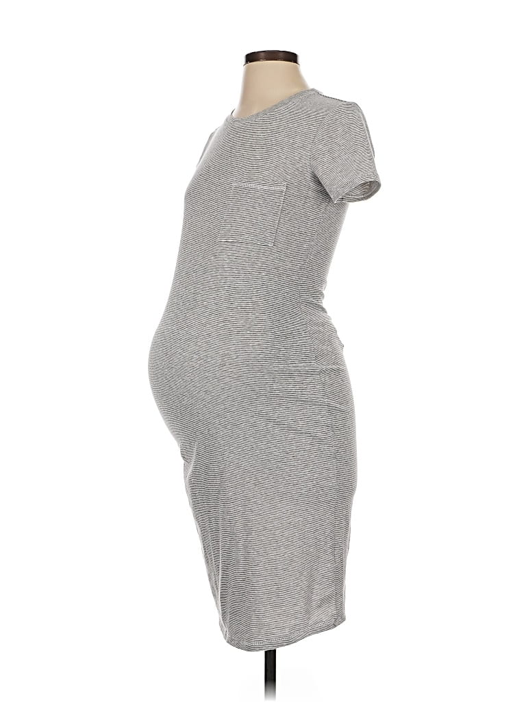 Pre-owned A Pea In The Pod Casual Dress In Gray