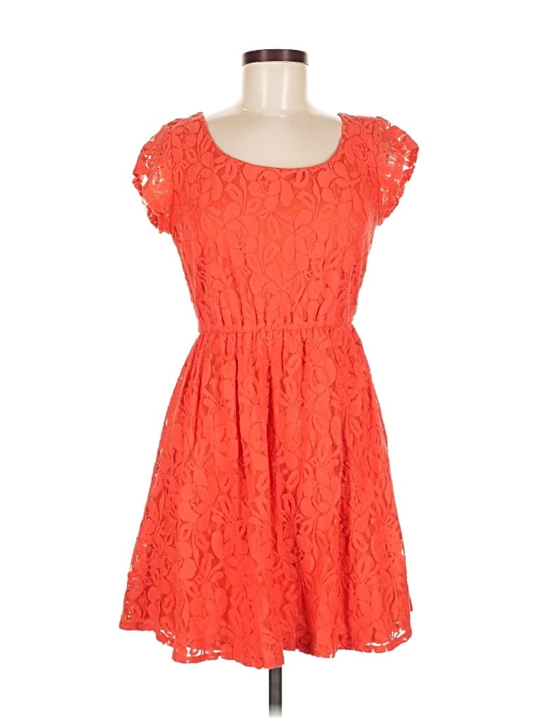 Pre-owned Xhilaration Casual Dress In Orange