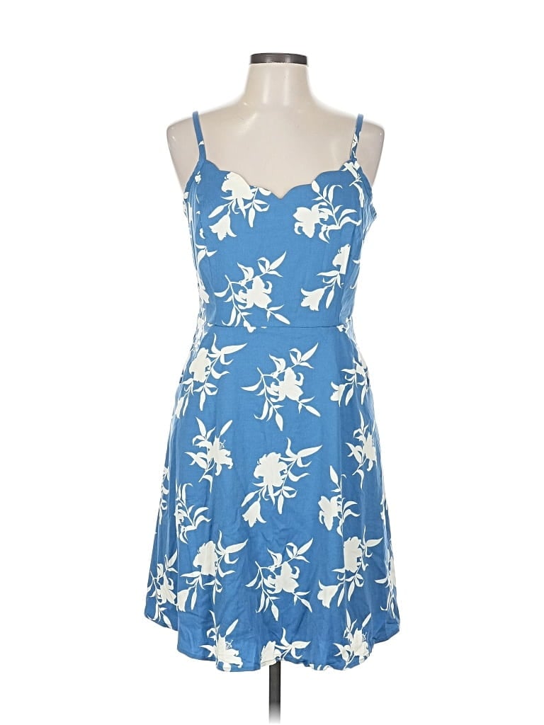 41hawthorn Casual Dress In Blue