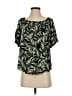 1.State 100% Rayon Green Short Sleeve Blouse Size S - photo 1