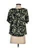 1.State 100% Rayon Green Short Sleeve Blouse Size S - photo 2