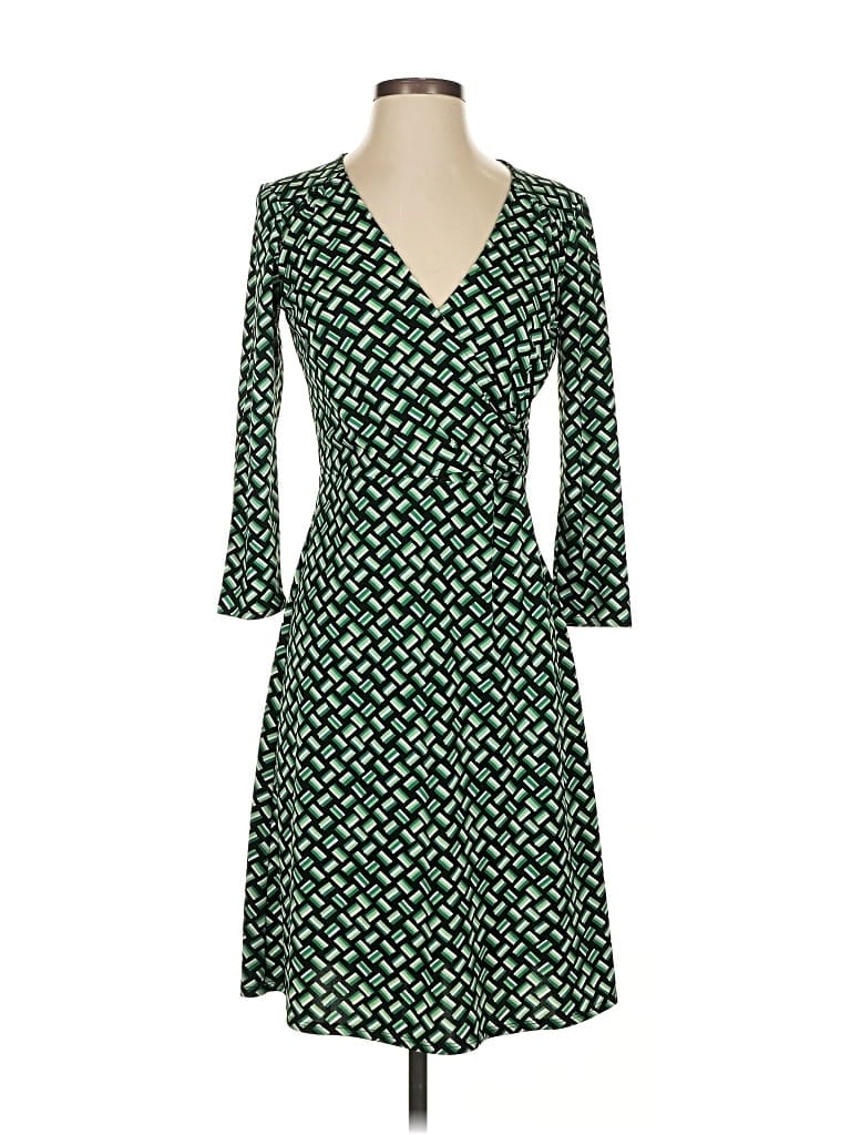 Pre-owned Ann Taylor Loft Casual Dress In Green