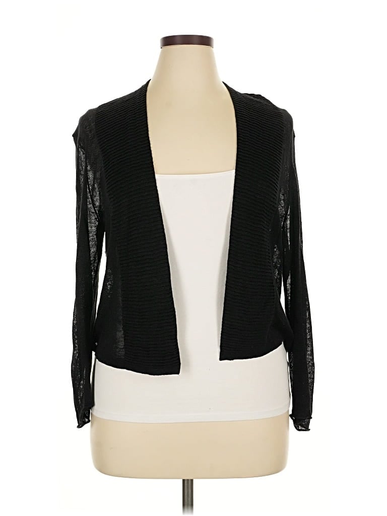 Pre-owned Nic + Zoe Cardigan Sweater In Black