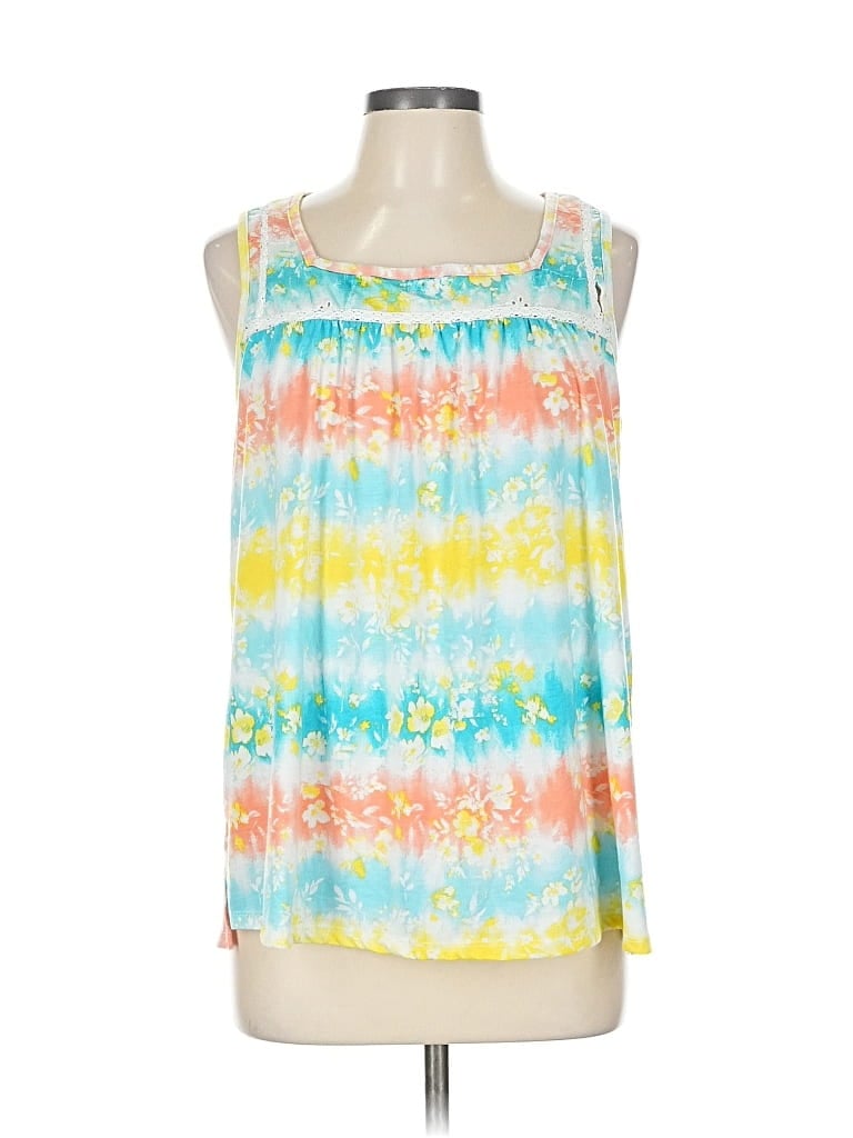 Pre-owned French Laundry Tank Top Yellow Strapless Neckline Tops