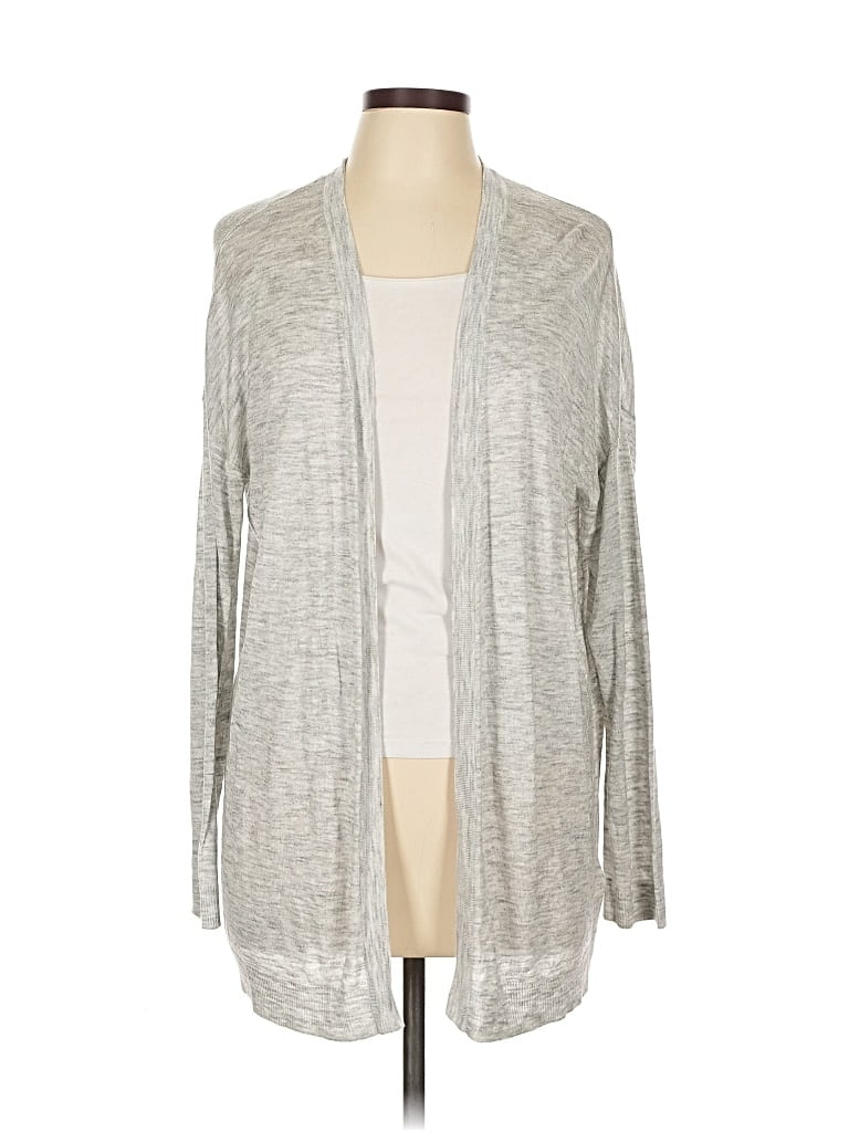 Pre-owned H&m Cardigan Sweater In Silver