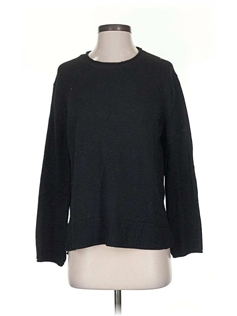 Pre-owned Ella Moss Pullover Sweater In Black