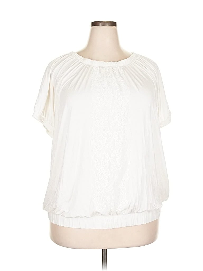 LANE BRYANT Pre-owned Short Sleeve T-shirt In White
