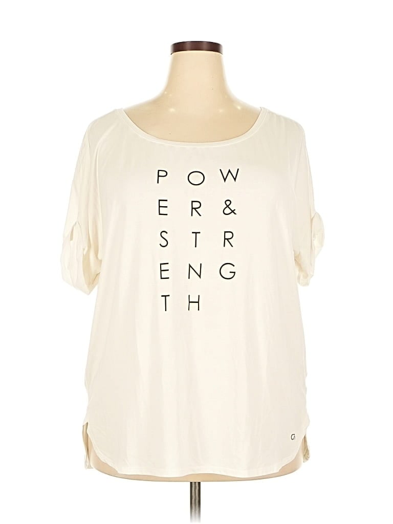 Pre-owned Gap Fit Short Sleeve T-shirt In White