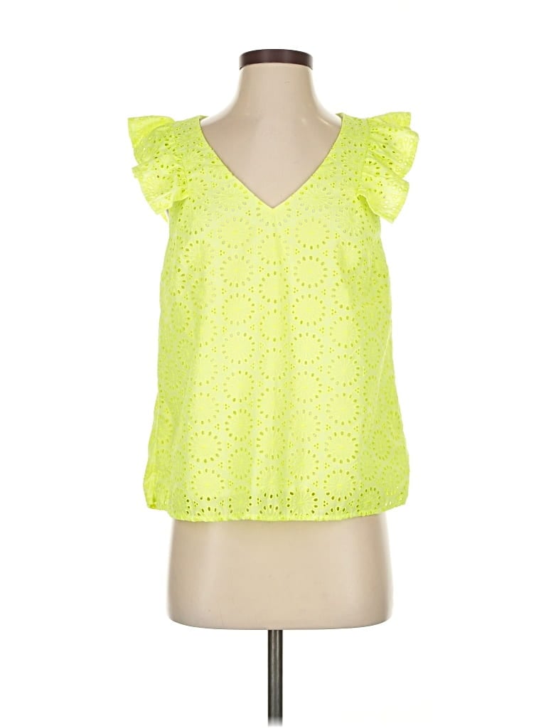 Pre-owned Lilly Pulitzer Sleeveless Blouse In Yellow