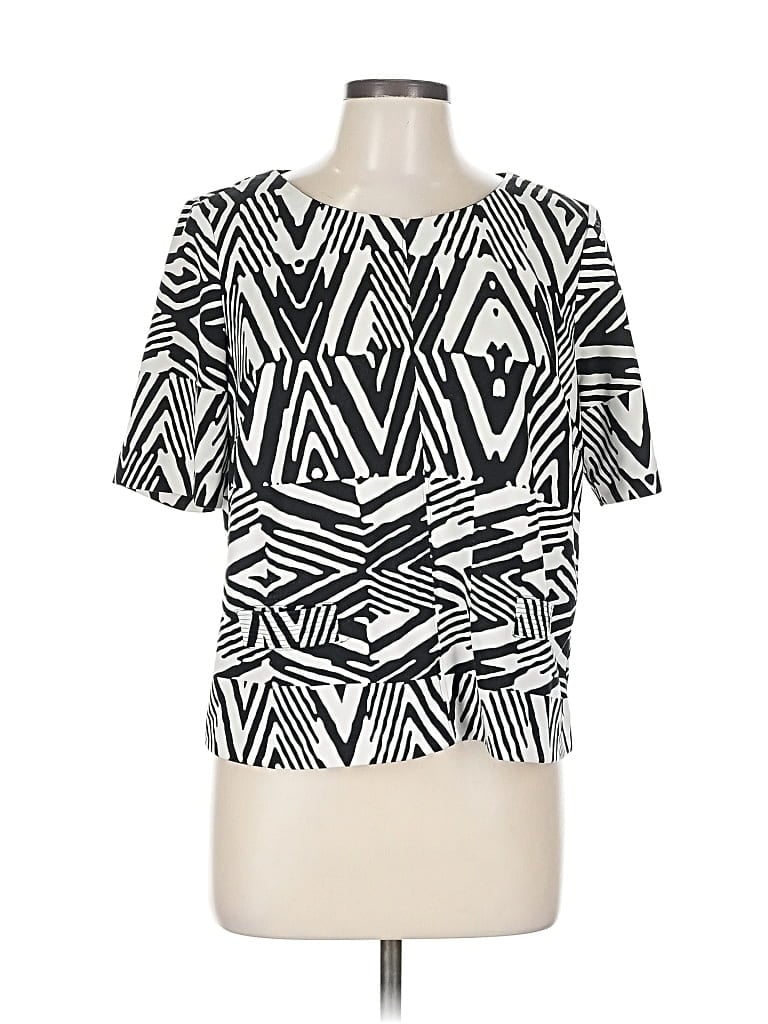 Pre-owned Calvin Klein Short Sleeve Blouse In Black