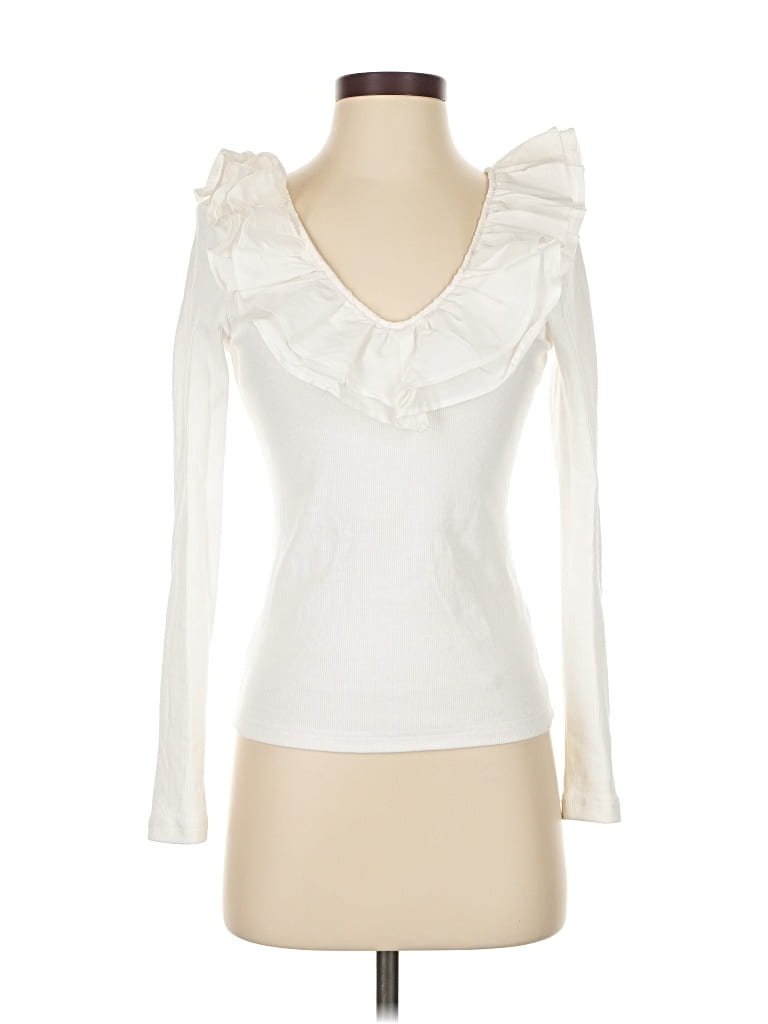 Pre-owned Left Coast By Dolan Pullover Sweater In White