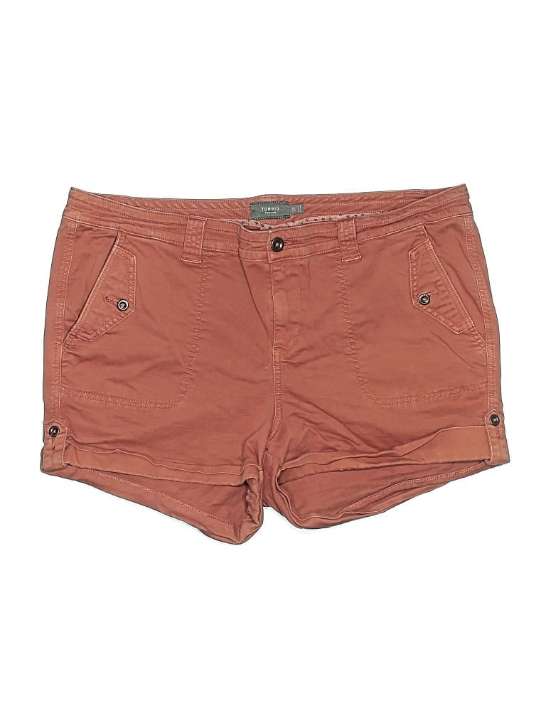 Pre-owned Torrid Khaki Shorts In Brown