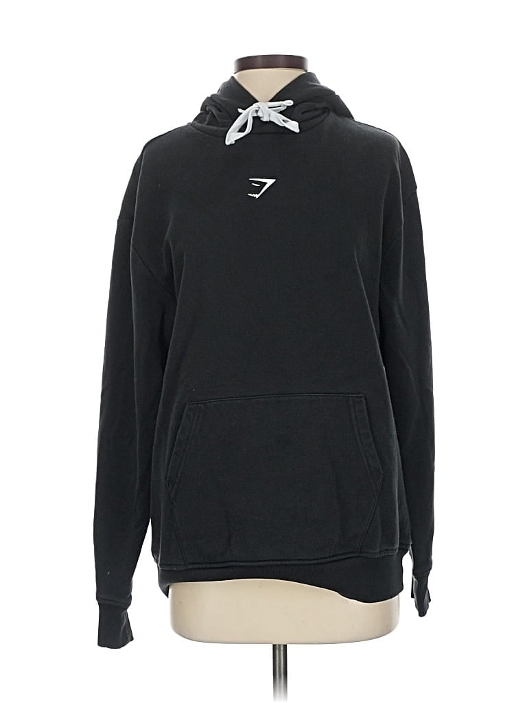 Pre-owned Gymshark Pullover Hoodie In Black