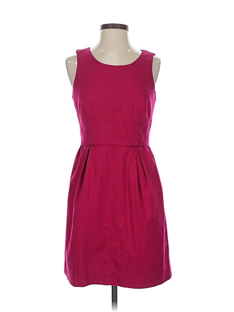 Pre-owned J.crew Factory Store Casual Dress In Burgundy