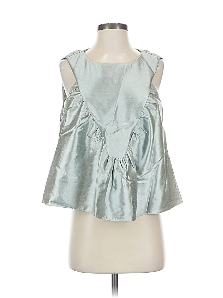 Pre-owned Mare Mare X Anthropologie Sleeveless Blouse In Silver