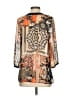 Trinity 100% Polyester Orange 3/4 Sleeve Blouse Size S - photo 2