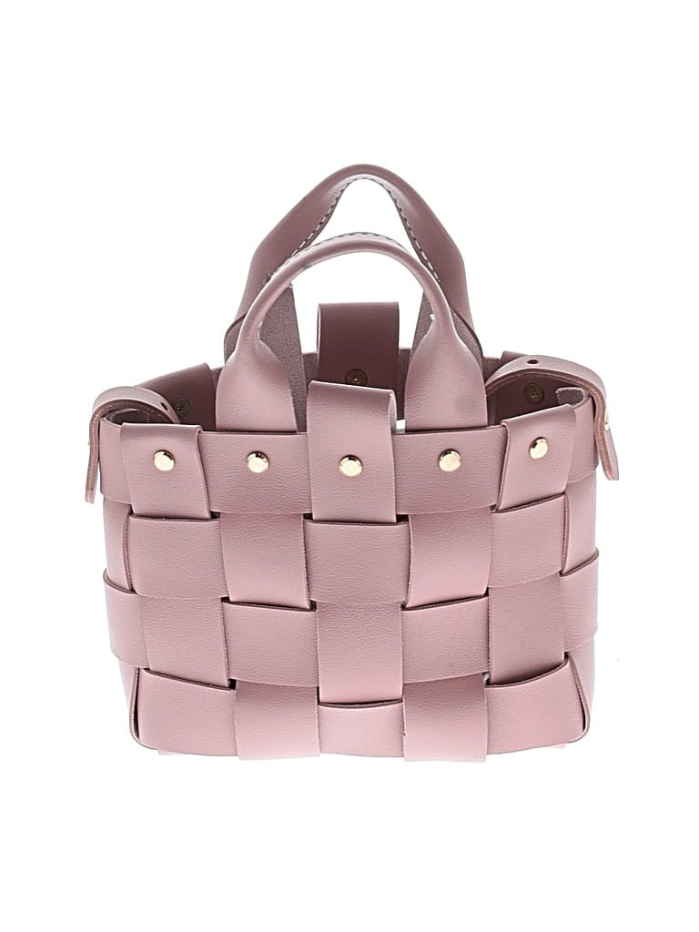 Pre-owned Unbranded Leather Satchel In Pink