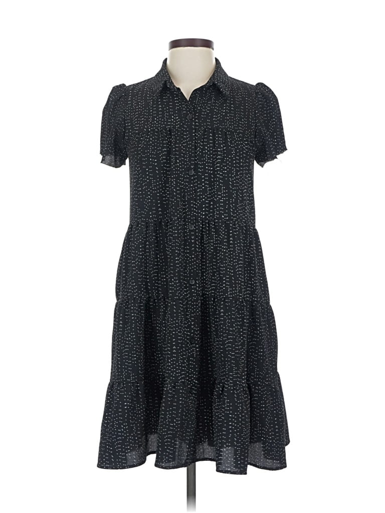 Pre-owned Monteau Casual Dress In Black