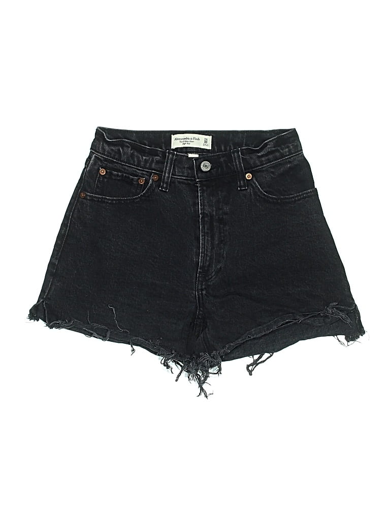 Pre-owned Abercrombie & Fitch Denim Shorts In Black