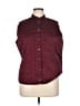 Chico's 100% Polyester Burgundy Vest Size XL (3) - photo 1