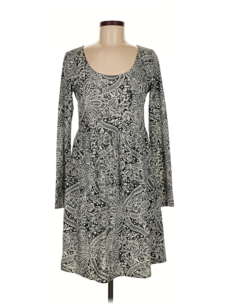 Pre-owned Peruvian Connection Casual Dress In Gray