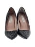James Chan Black Silver Heels Size 6 1/2 - photo 2